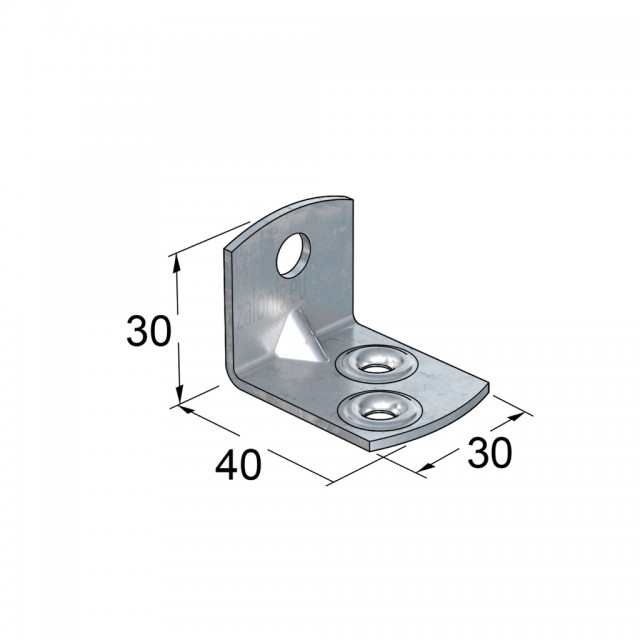 ΓΩΝΙΑ 40x30x30 ΣΤΟΠ ΡΟΛΩΝ / ΓΑΛΒΑΝΙΖΕ